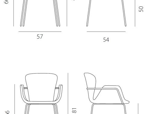 Стул от фабрики Riflessi модель NEW GIADA 