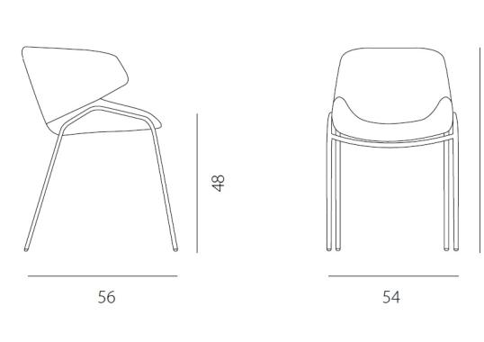 Стул от фабрики Riflessi модель NOVA 