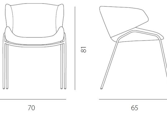 Кресло от фабрики Riflessi модель GCNC