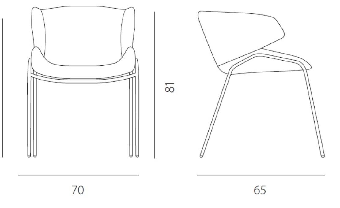 Кресло от фабрики Riflessi модель GCNC