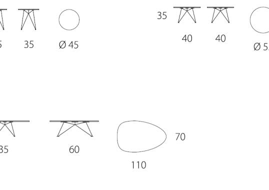 Журнальный столик от фабрики Riflessi модель PEGASO  
