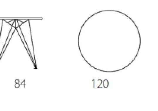 Стол от фабрики Riflessi модель PEGASO SNACK BAR TABLE 