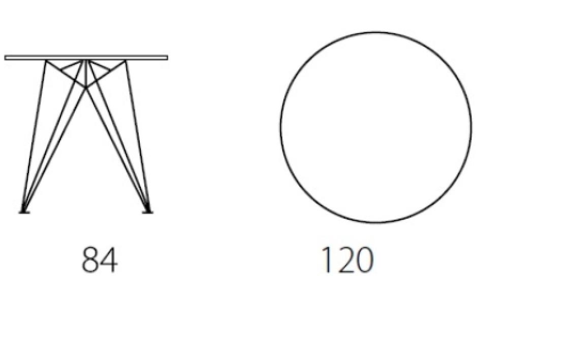 Стол от фабрики Riflessi модель PEGASO SNACK BAR TABLE 
