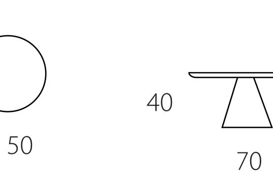 Журнальный столик от фабрики Riflessi модель RING 