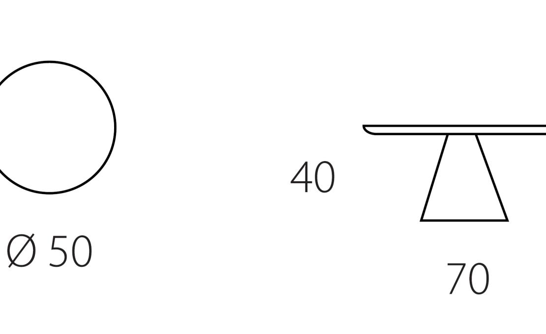 Журнальный столик от фабрики Riflessi модель RING 