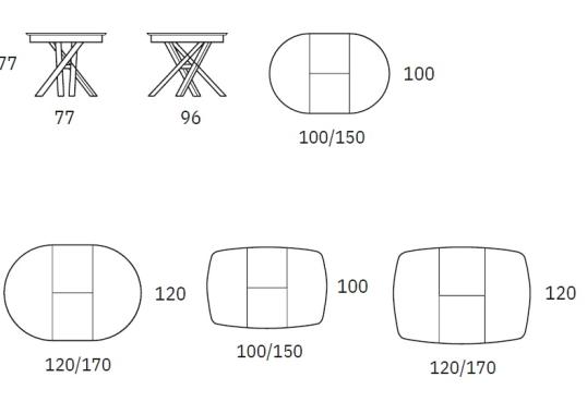 Стол от фабрики Riflessi модель ROUND WOOD TABLE