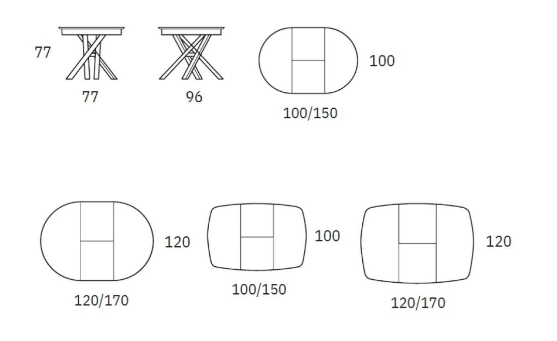 Стол от фабрики Riflessi модель ROUND WOOD TABLE