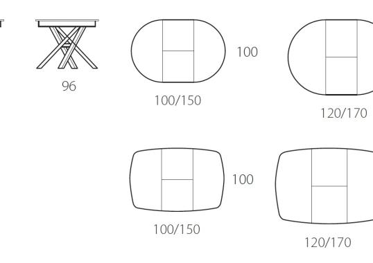 Стол от фабрики Riflessi модель ROUND TABLE