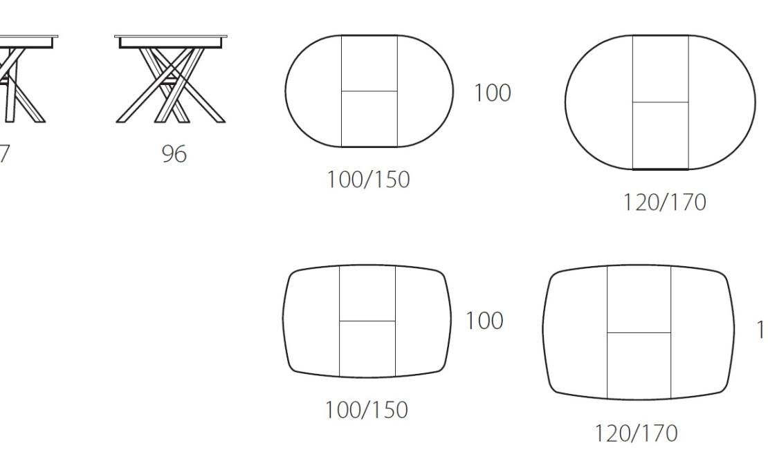 Стол от фабрики Riflessi модель ROUND TABLE