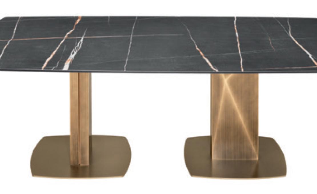Стол от фабрики Riflessi модель SABINO TABLE DOUBLE BASE