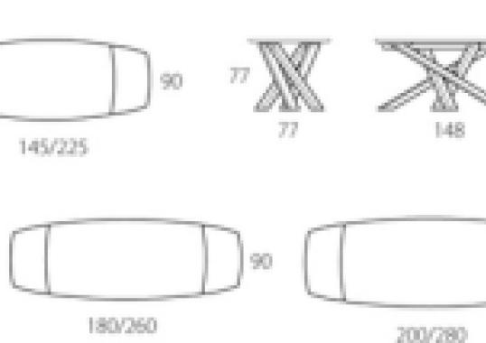 Стол от фабрики Riflessi модель SHANGAI CERAMIC EXTENDABLE TABLE