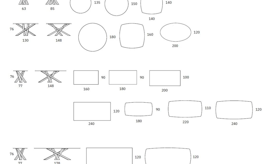 Стол от фабрики Riflessi модель SHANGAI CRYSTAL TABLE 