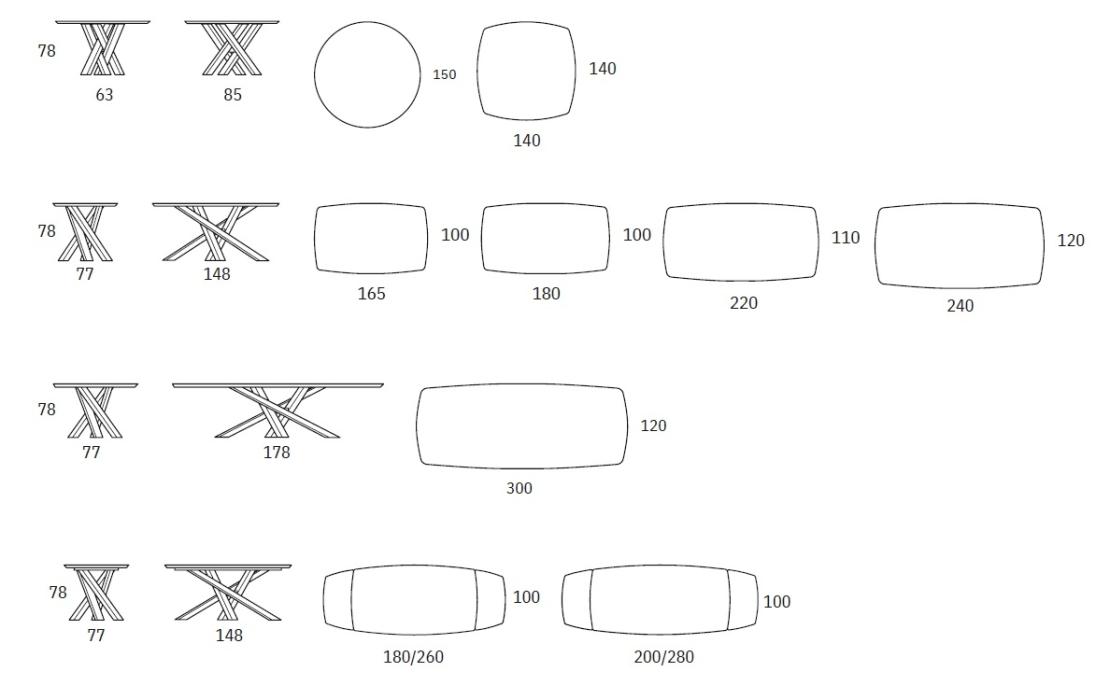 Стол от фабрики Riflessi модель SHANGAI WOOD TABLE 