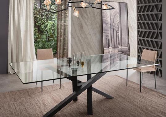 Стол от фабрики Riflessi модель SHANGAI CRYSTAL TABLE 