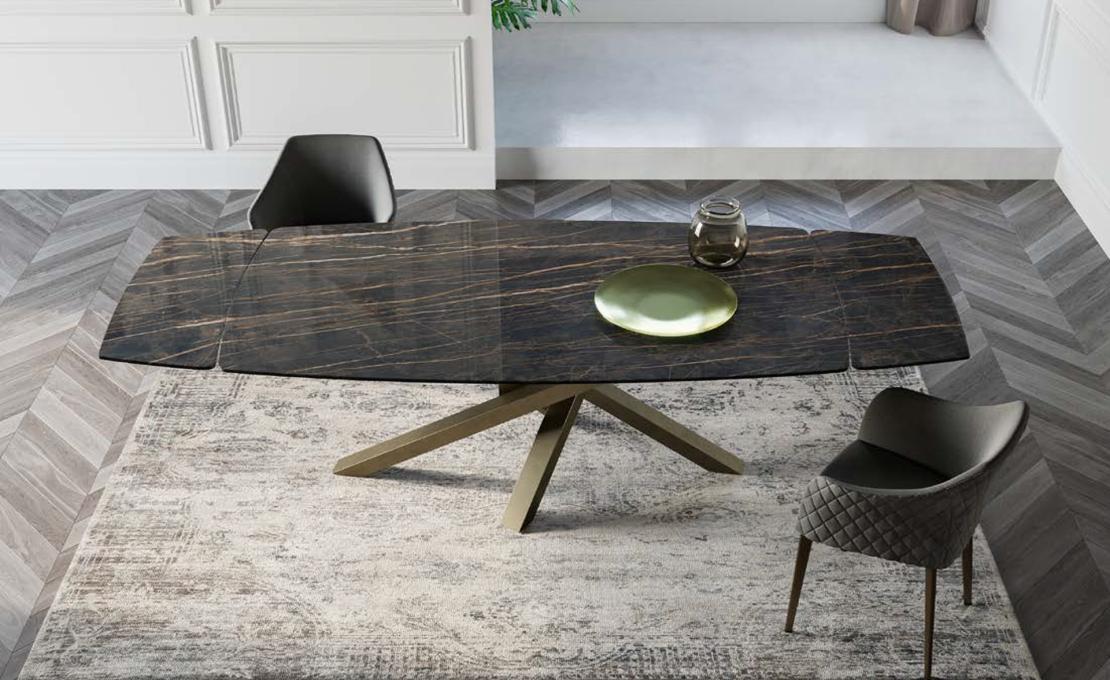 Стол от фабрики Riflessi модель SHANGAI CERAMIC EXTENDABLE TABLE