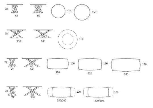 Стол от фабрики Riflessi модель SHANGAI WOOD-CERAMIC TABLE 