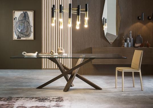 Стол от фабрики Riflessi модель SHANGAI CRYSTAL TABLE 