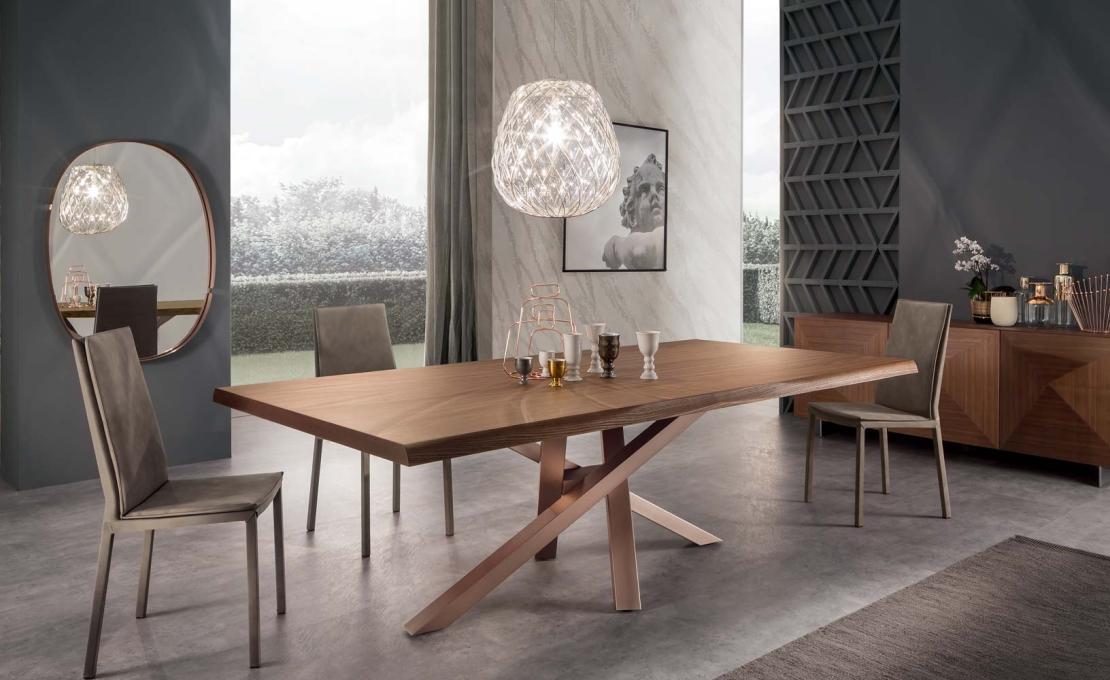 Стол от фабрики Riflessi модель SHANGAI WOOD SP 50 TABLE 