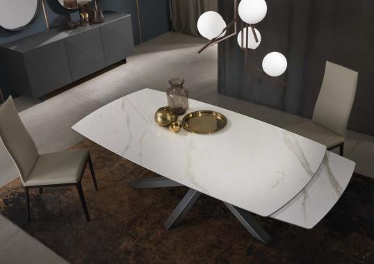 Стол от фабрики Riflessi модель SHANGAI CERAMIC EXTENDABLE TABLE