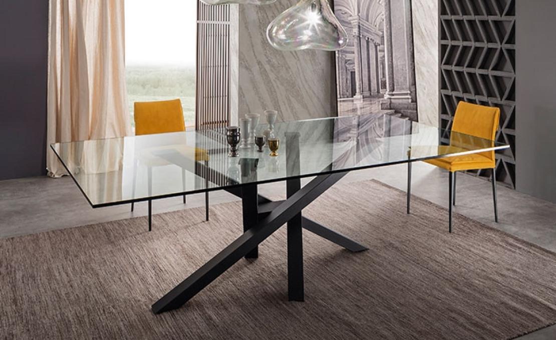 Стол от фабрики Riflessi модель SHANGAI CRYSTAL TABLE 