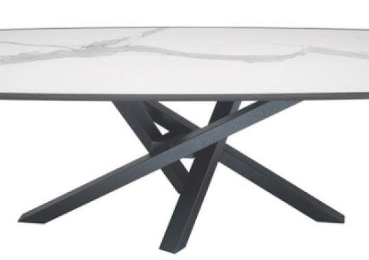 Стол от фабрики Riflessi модель SHANGAI WOOD-CERAMIC TABLE 