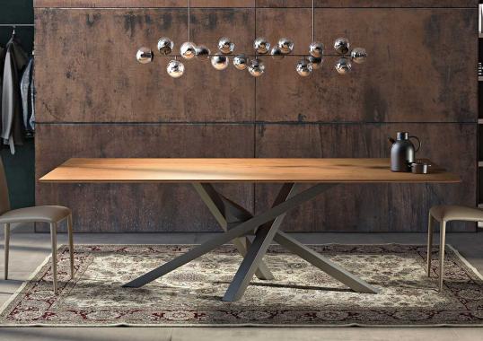 Стол от фабрики Riflessi модель SHANGAI WOOD TABLE 