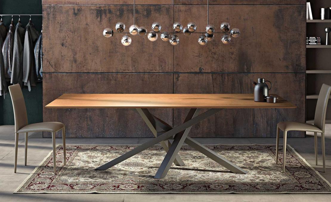 Стол от фабрики Riflessi модель SHANGAI WOOD TABLE 