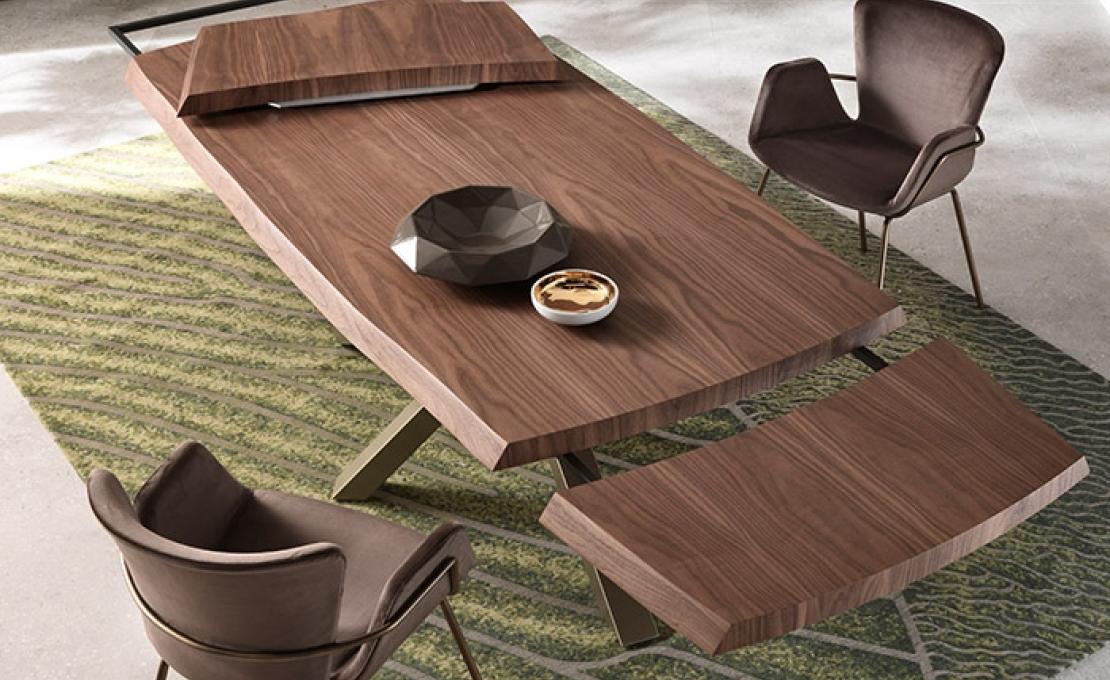 Стол от фабрики Riflessi модель SHANGAI WOOD SP 50 TABLE 