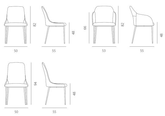 Стул от фабрики Riflessi модель SOFIA 
