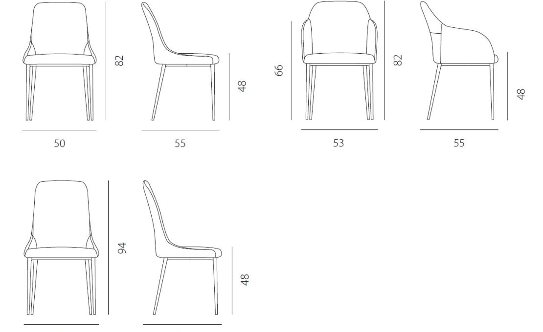 Стул от фабрики Riflessi модель SOFIA 