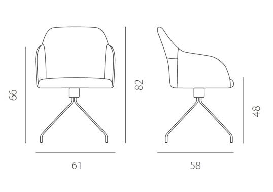Кресло от фабрики Riflessi модель GCSG
