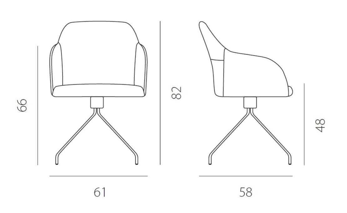 Кресло от фабрики Riflessi модель GCSG