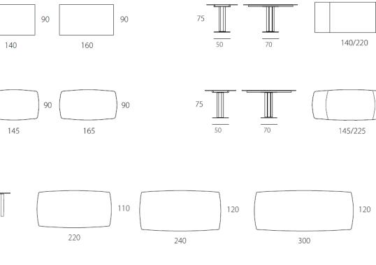 Стол от фабрики Riflessi модель TOWER TABLE