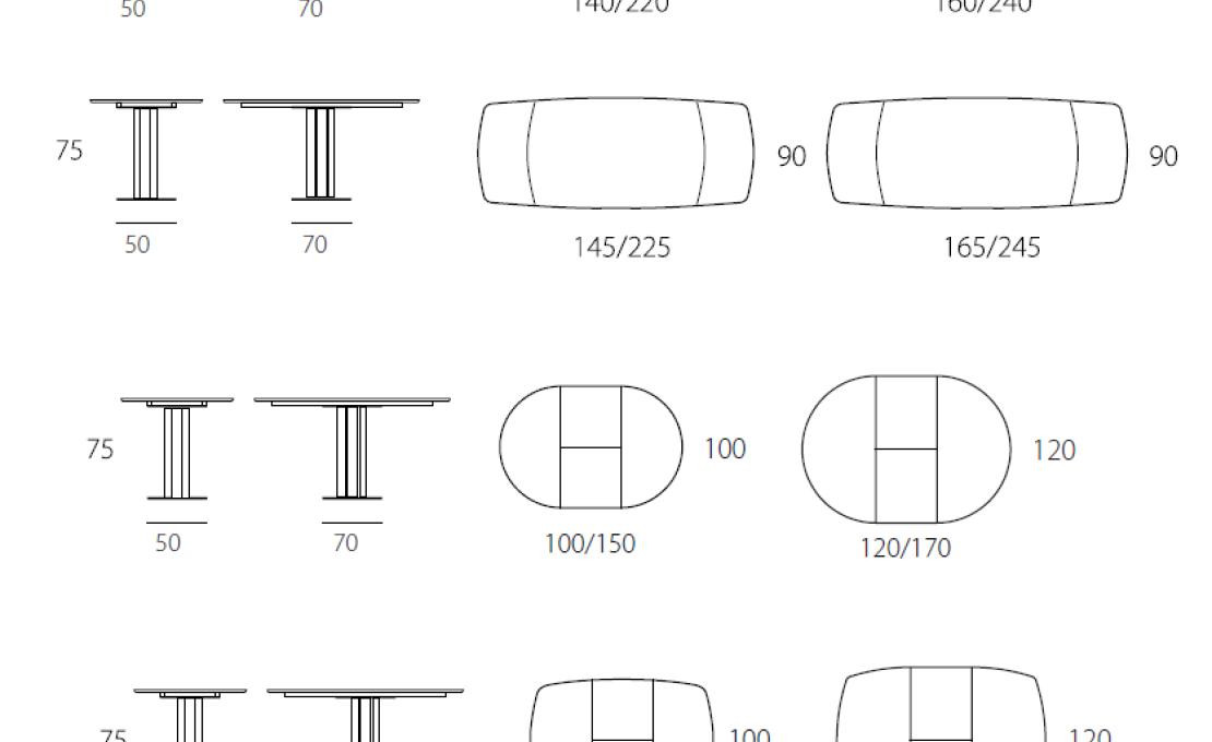 Стол от фабрики Riflessi модель TOWER EXTENDABLE TABLE