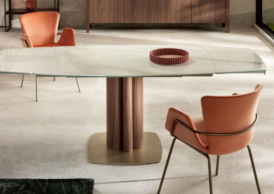 Стол от фабрики Riflessi модель TOWER EXTENDABLE TABLE