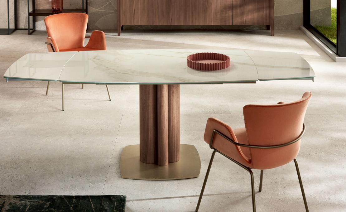 Стол от фабрики Riflessi модель TOWER EXTENDABLE TABLE