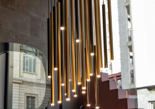 Подвесной светильник от фабрики Riflessi модель STILO SUSPENSION