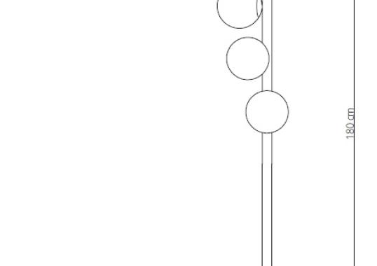 Торшер от фабрики Riflessi модель TWIST PT FLOOR LAMP-L073