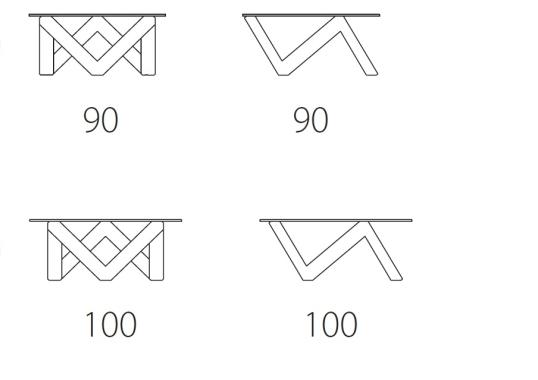 Журнальный столик от фабрики Riflessi модель ZEN 