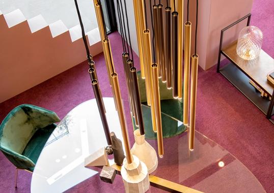 Подвесной светильник от фабрики Riflessi модель STILO SUSPENSION