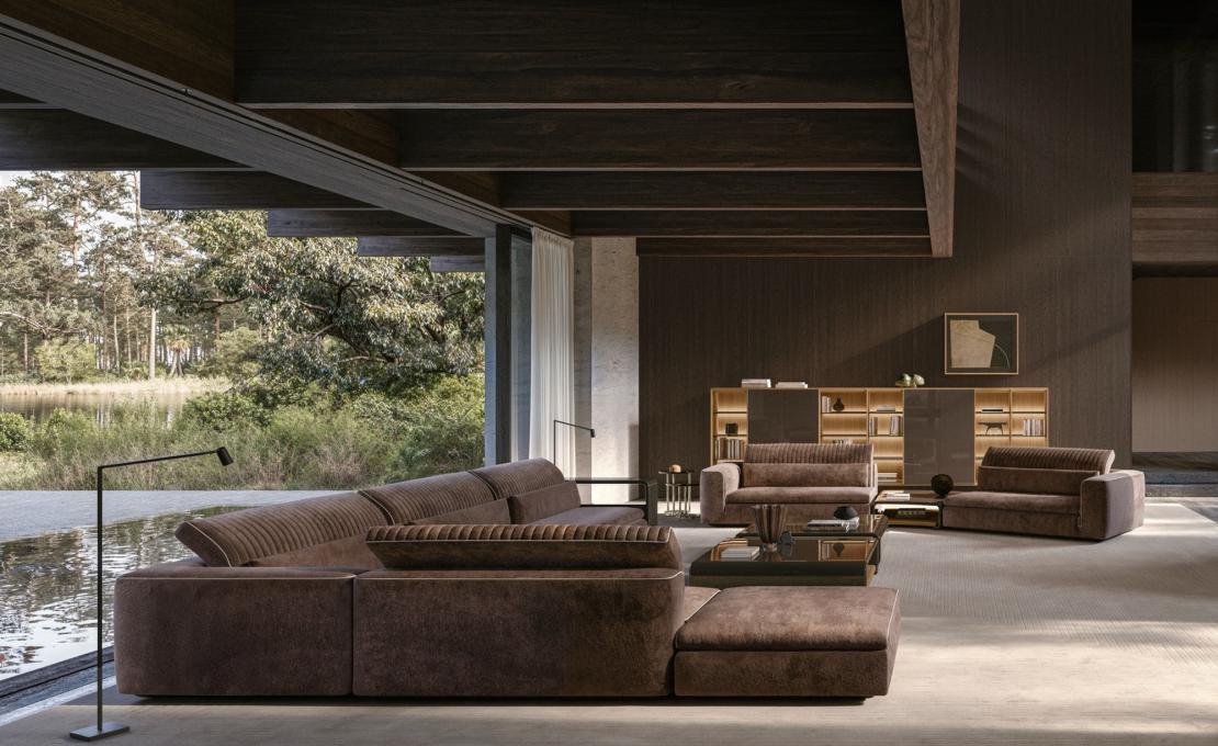 Диван модель Julian фабрики Molteni&C - дизайнер Винсент Ван Дёйсен