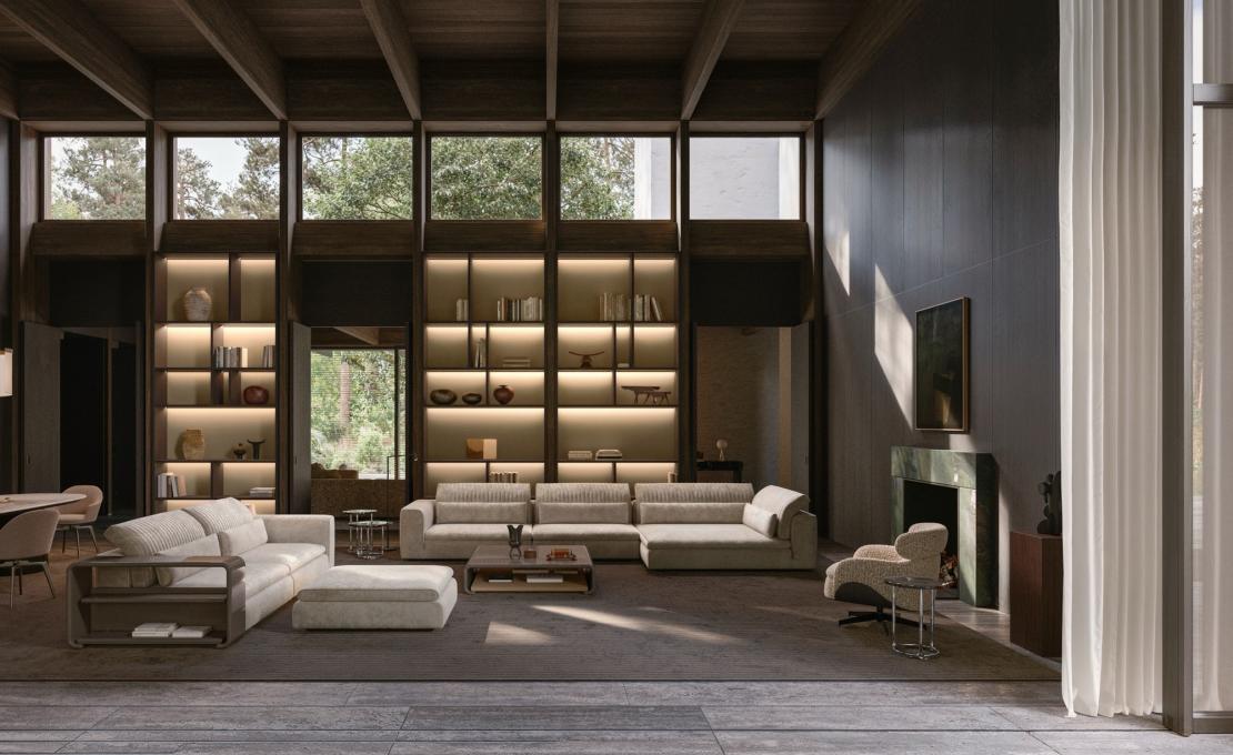 Диван модель Julian фабрики Molteni&C - дизайнер Винсент Ван Дёйсен