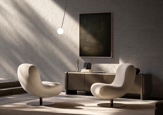 Вращающееся кресло Bosco от Cattelan от Molteni&C image 2