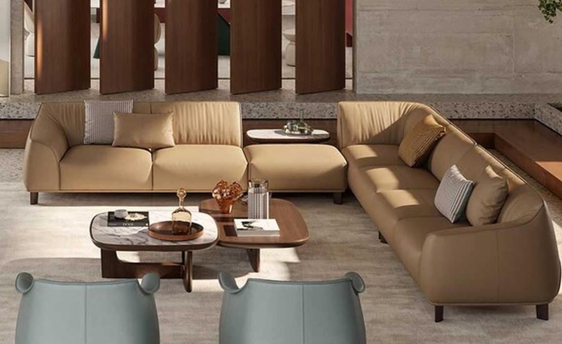 Модульный диван Archibald от Poltrona Frau - дизайн Жан-Мари Массо