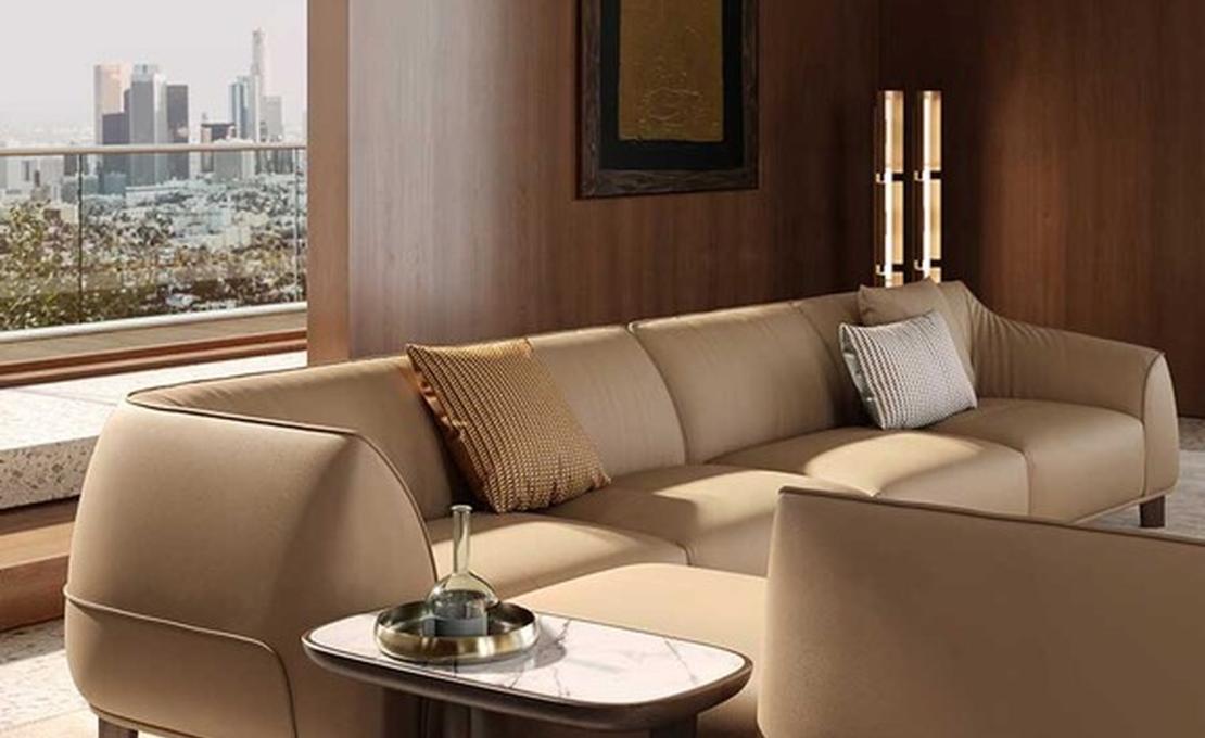 Модульный диван Archibald от Poltrona Frau - дизайн Жан-Мари Массо