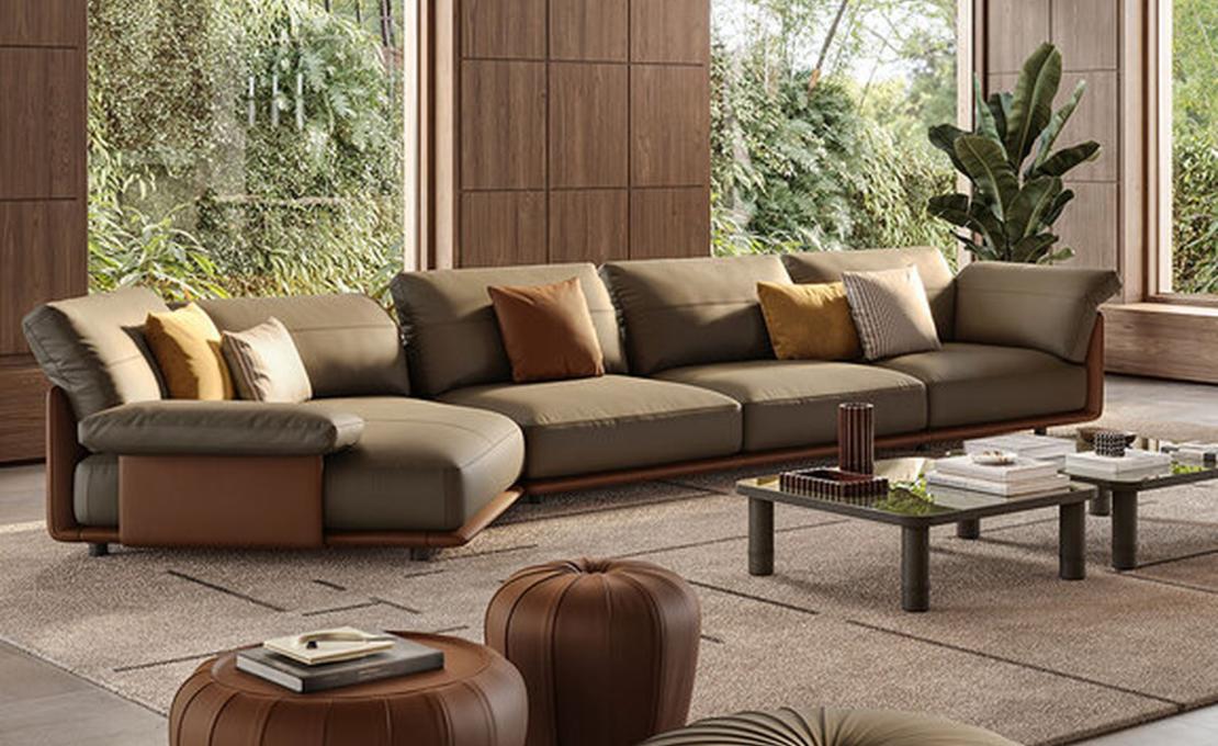 Модульный диван Blisscape Deep от Poltrona Frau - дизайн Ludovica Serafini + Roberto Palomba