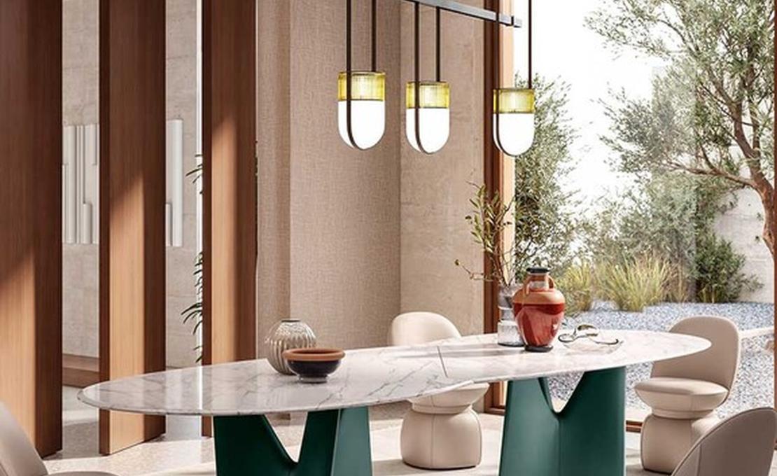 Стол Infinitamente 2.0 от Poltrona Frau - дизайнер Роберто Лаццерони