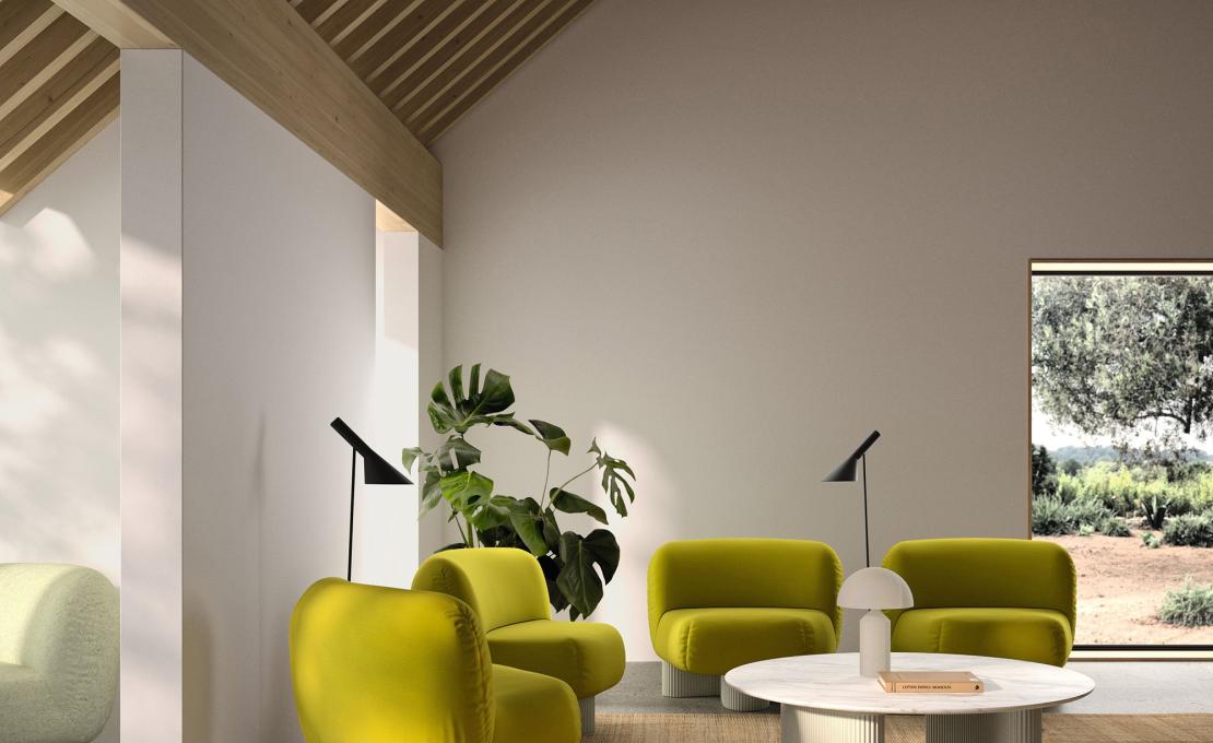 Диван модель Bolete Lounge BIO фабрики Andreu World