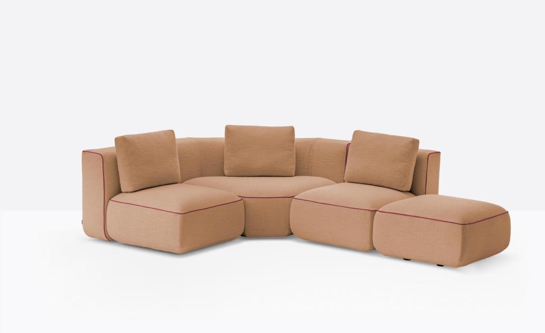 Модульный диван Jeff от Pedrali - дизайн Patrick Norguet