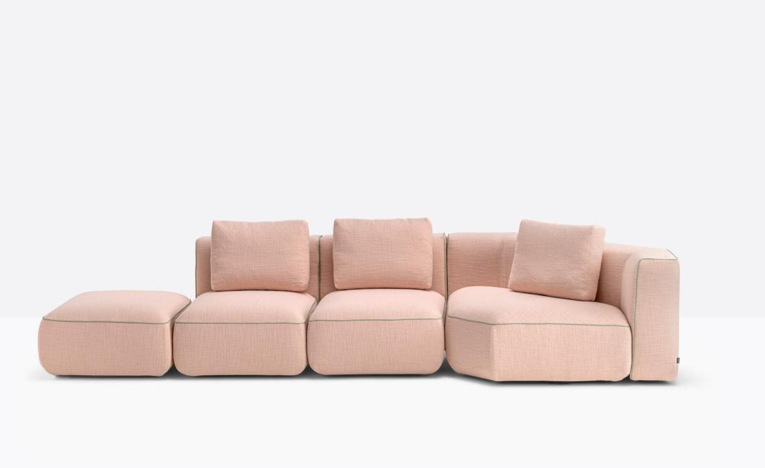 Модульный диван Jeff от Pedrali - дизайн Patrick Norguet